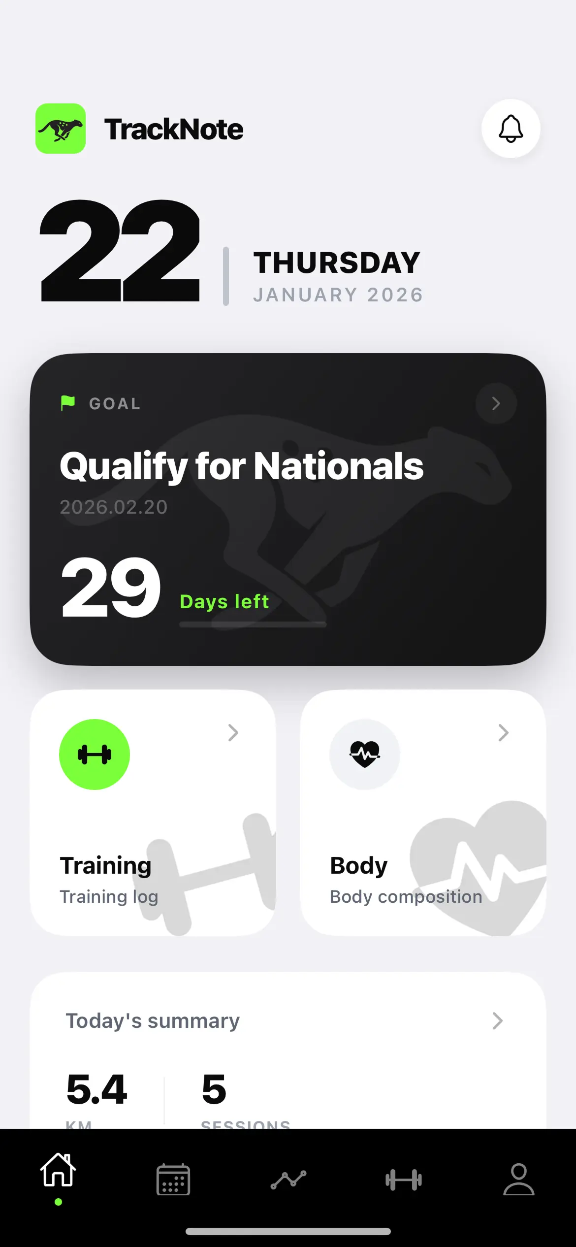 TrackNote app preview